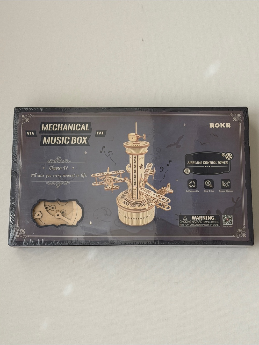 [Unopened] DIY ROKR Airplane Control Tower Wood Model 3D Puzzle